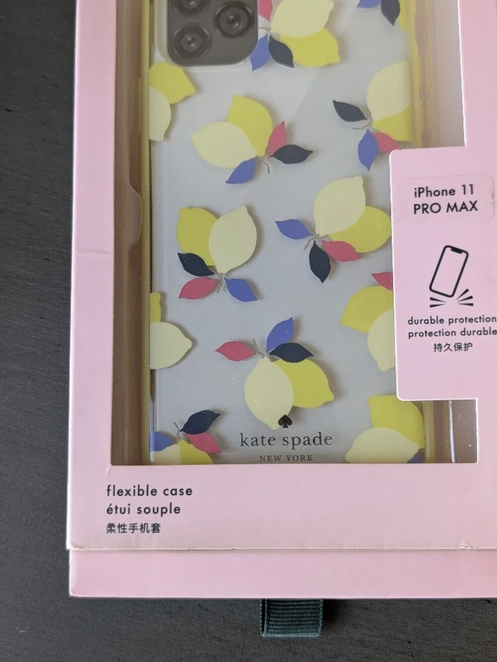 kate spade Lemon & Multicolor Leaf iPhone 11 Pro Max Flexible Case - Yellow